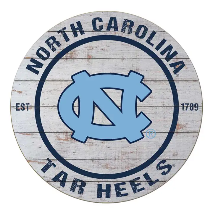 Panneau circulaire 20x20 Carolina Tar Heels – Classique