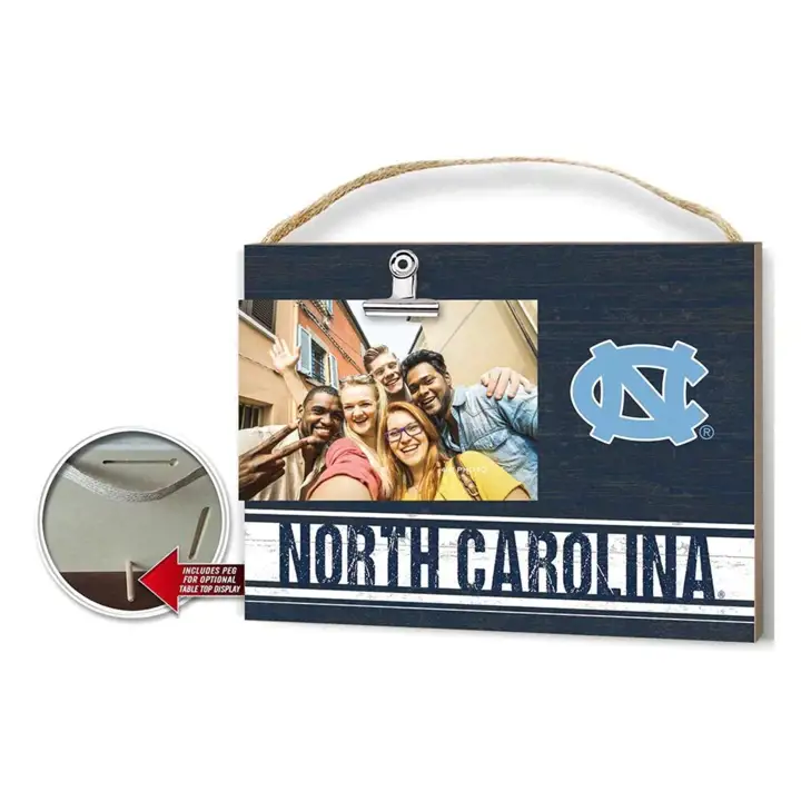 Plaque à pince aux couleurs de l'équipe des North Carolina Tar Heels