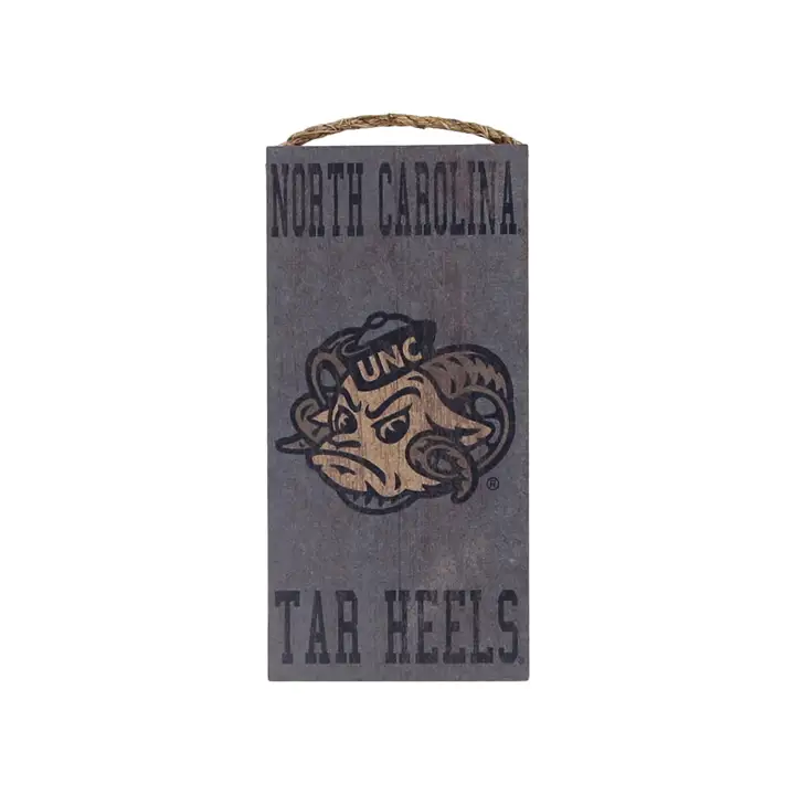 Logo vieilli "Heritage" des Tar Heels de la Caroline du Nord - 6 x 12 po