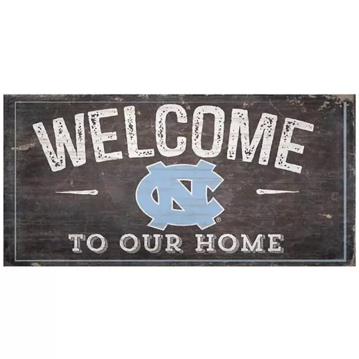 Bienvenue aux Tar Heels de la Caroline du Nord - 6 x 12 ast