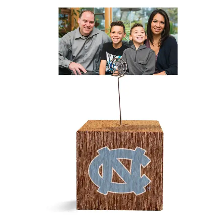 Porte-photo en bloc Tar Heels de Caroline du Nord