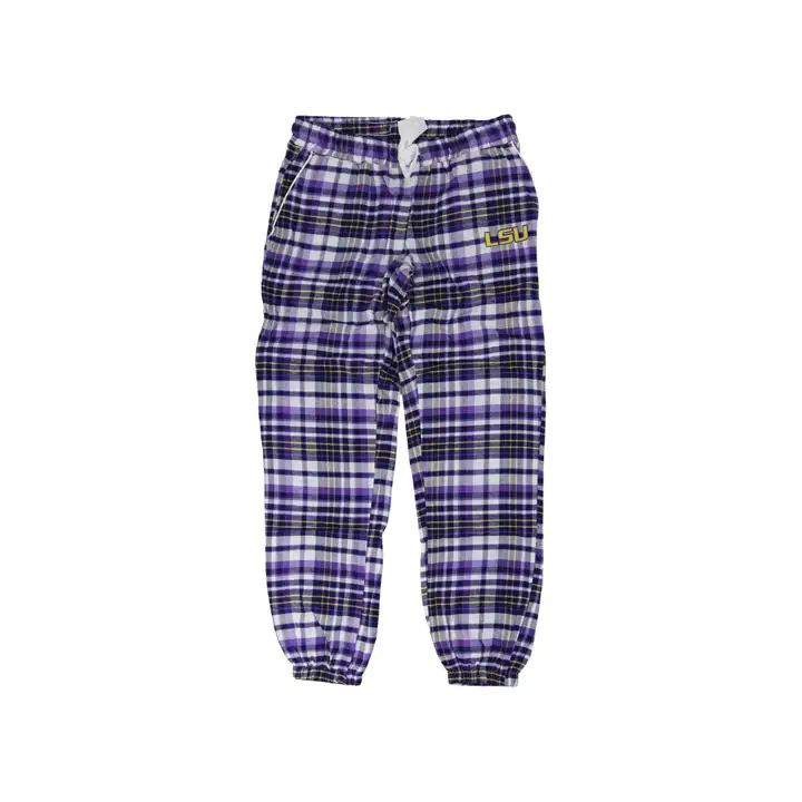 Pantalon de pyjama en tartan L.S.U. NCAA Femme PUR/GL