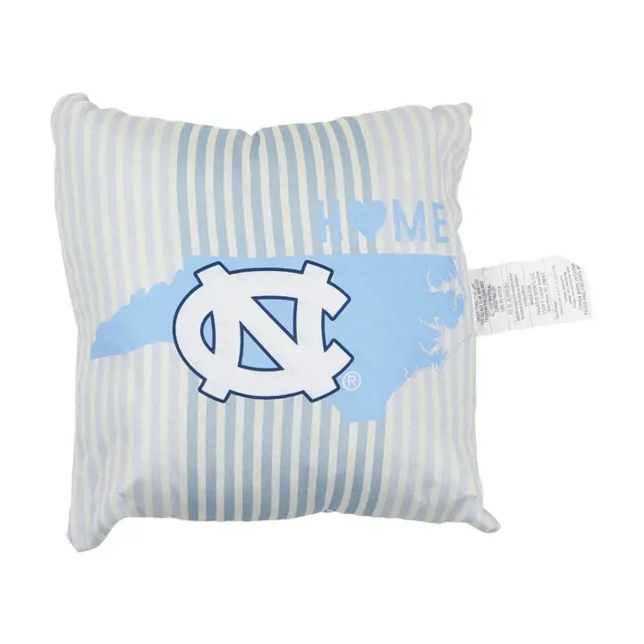 Oreiller en toile de coton (Duck Cloth) North Carolina Tar Heels État d'origine
