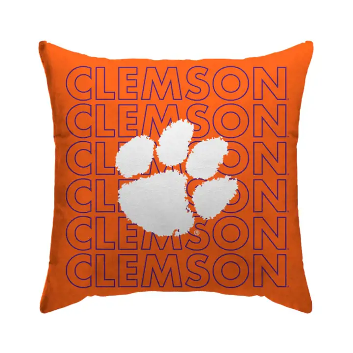 Oreiller Wordmark Clemson Tigers Echo