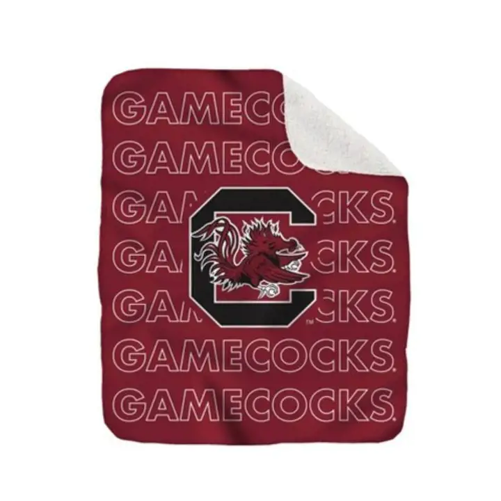 Couverture douillette South Carolina Gamecocks Wordmark Echo