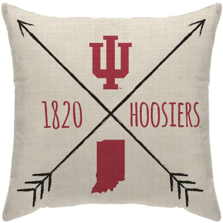 "Coussin décoratif INDIAN HOOSIERS Croix Flèche 18x18\" ast"