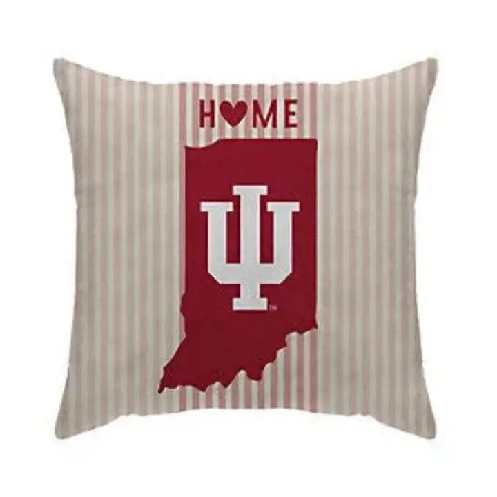 Oreiller en toile de canard INDIANA HOOSIERS « État d'origine »