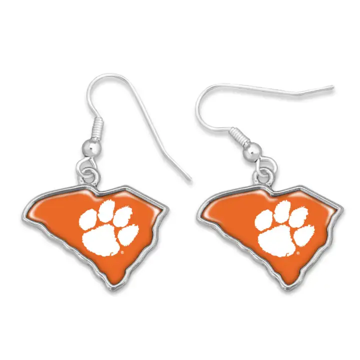 Boucles d'oreilles collection Clemson Tigers State of Mind