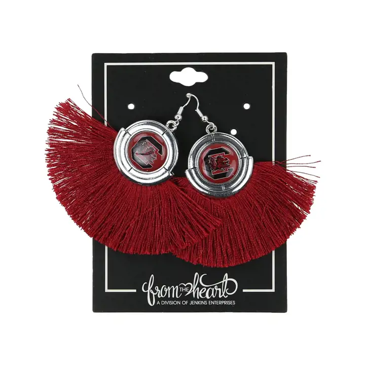 Boucles d'oreilles collection « Sans Contraintes » des Gamecocks de la Caroline du Sud