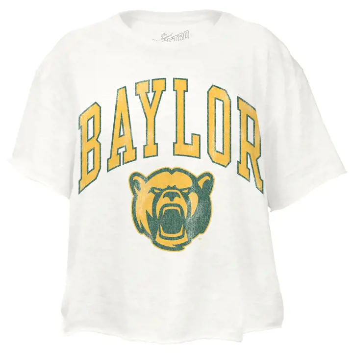 T-shirt court crème Baylor Bears NCAA pour femme