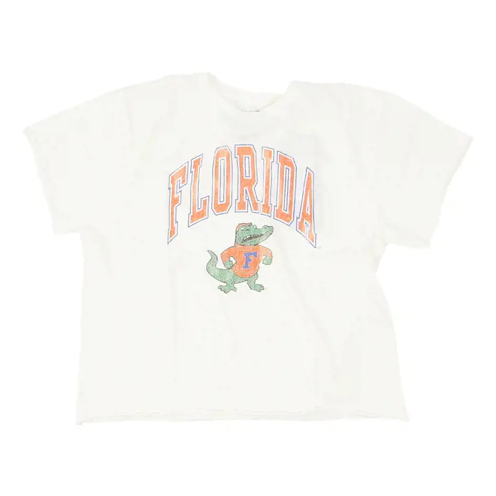 T-shirt court crème Florida Gators NCAA pour femme