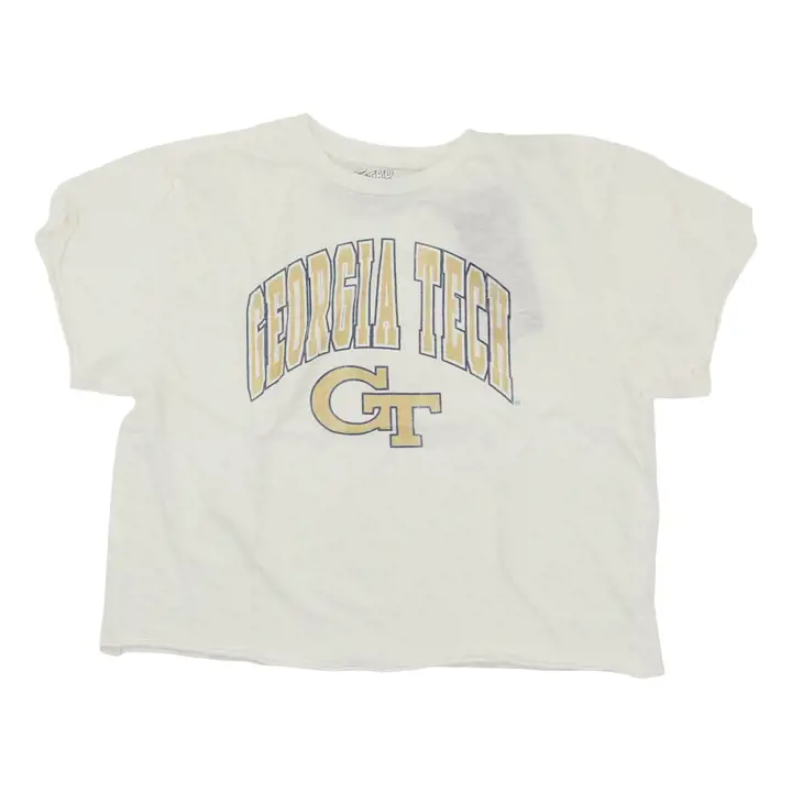 T-shirt crop pour femme NCAA Georgia Tech Yellow Jackets Cre