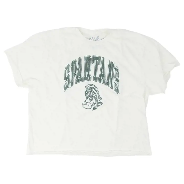 T-shirt court femme Michigan State Spartans NCAA crème