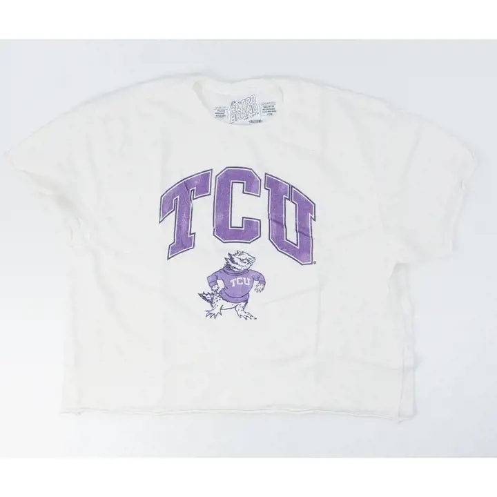 T-shirt court NCAA pour femme Texas Christian Horned Frogs