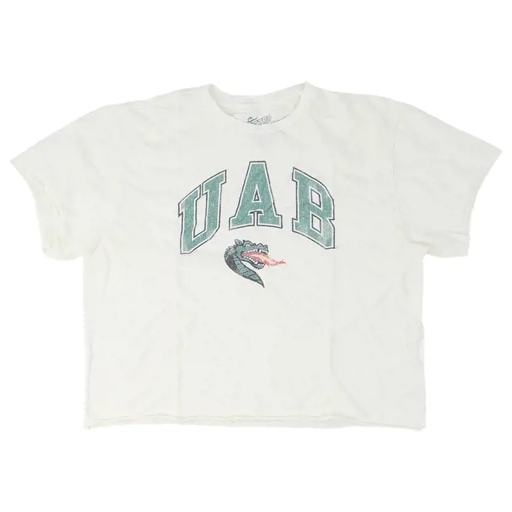 T-shirt court NCAA pour femme des Blazers de l'Université de l'Alabama à Birmingham