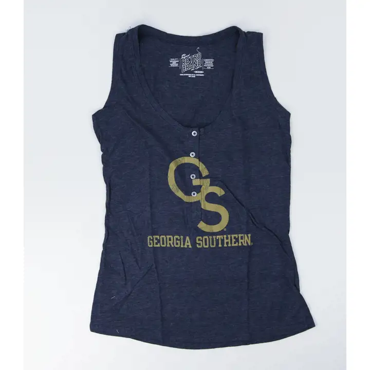 Débardeur Henley NCAA Georgia Southern Eagles pour femme, bleu