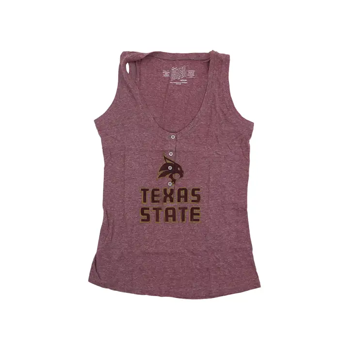 Débardeur Henley Texas State NCAA pour femme