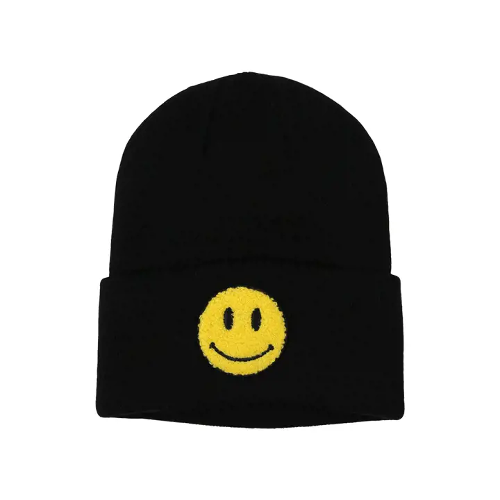 Tricots Pop Culture Couronnes Ordinaires Visage Souriant NOIR