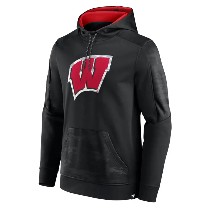 Wisconsin Badgers NCAA On the Ball Hood 22 BLK