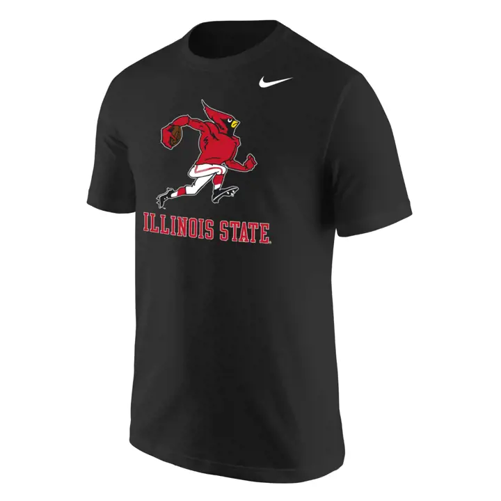 T-shirt en coton Illinois State Redbirds NCAA mascotte coureuse B