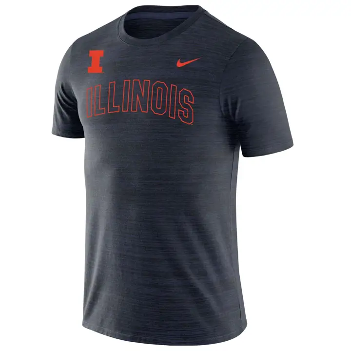 T-shirt Velocity Legend NCAA Illinois Fighting Illini MARINE