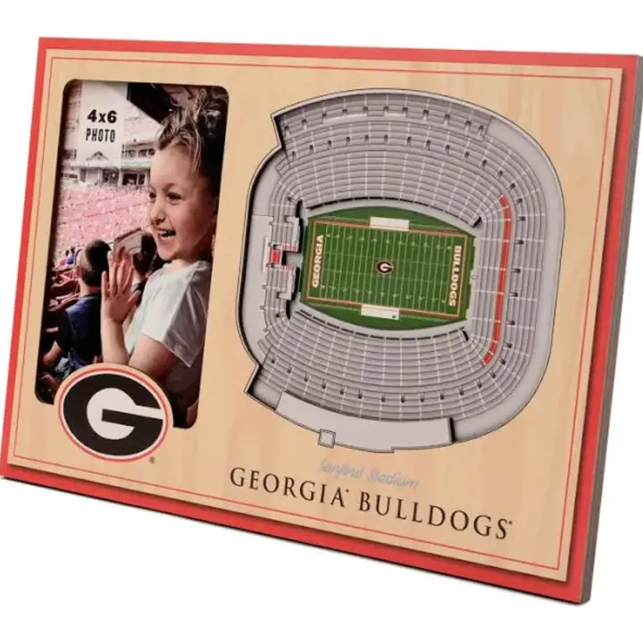 Cadre photo 3D Georgia Bulldogs StadiumView Pour les fans