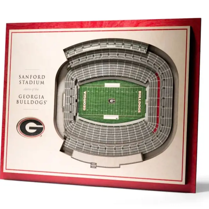 Georgia Bulldogs 5 couches StadiumView WallArt Vous êtes le fan ast