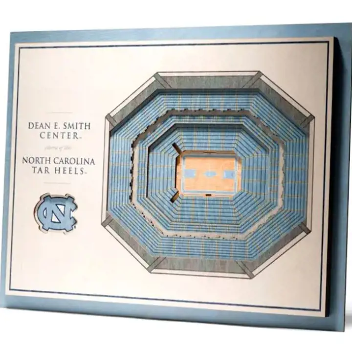 Tar Heels de la Caroline du Nord, Cadre mural 3D StadiumView 5 couches
