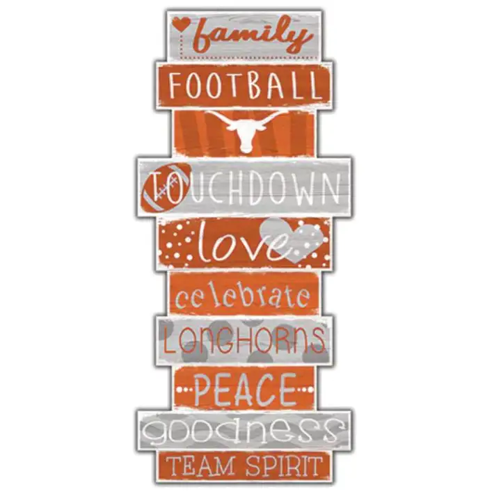 Texas Longhorns Celebration Stack - 10 x 24 ast