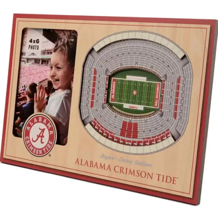 Cadre photo Alabama Crimson Tide 3D StadiumView Vous le Fa