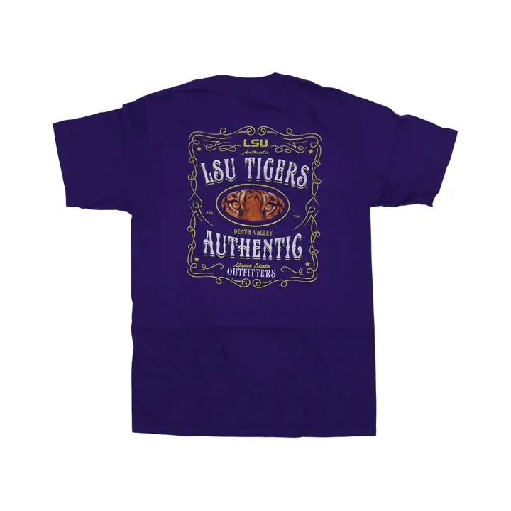 T-shirt LSU NCAA Great State Tiger Label