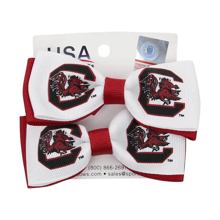 Paire de nœuds pour cheveux South Carolina Gamecocks