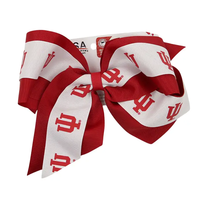 « Nœud superposé géant Indiana Hoosiers de 7,6 cm (3 po) »