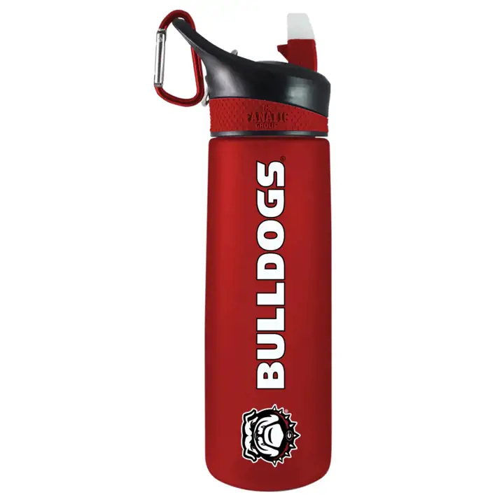 Bouteille sport Georgia Bulldogs en Tritan givré 710 ml rouge