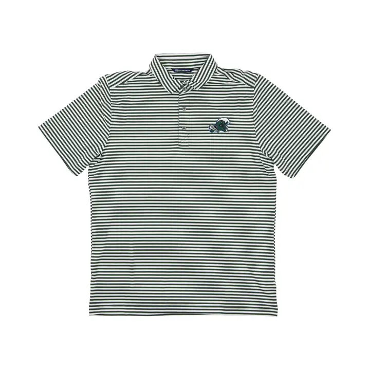 Polo à rayures Tulane Green Wave NCAA Virtue GRN/WHT