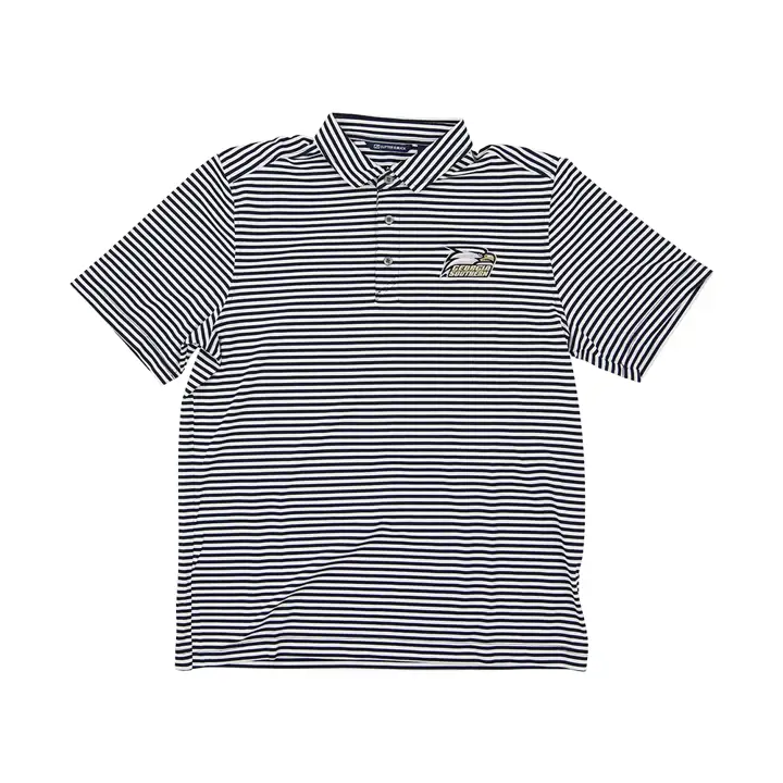 Polo Georgia Southern Eagles NCAA Virtue Stripe RBL/WHT