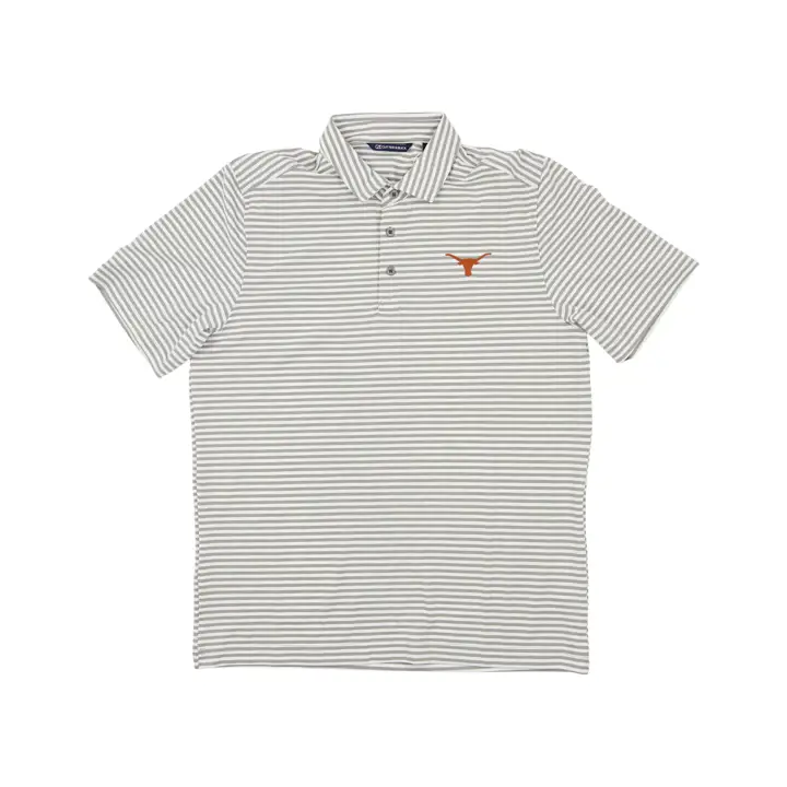 Polo Virtue Stripe NCAA Texas Longhorns ORG/WHT