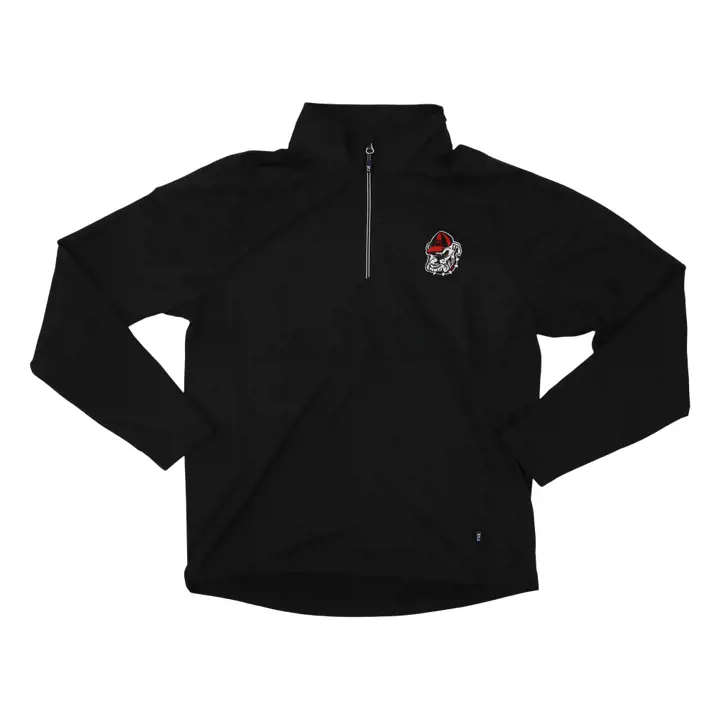 Georgia Bulldogs NCAA Virtue Colorblock 1/4 Zip ROUGE