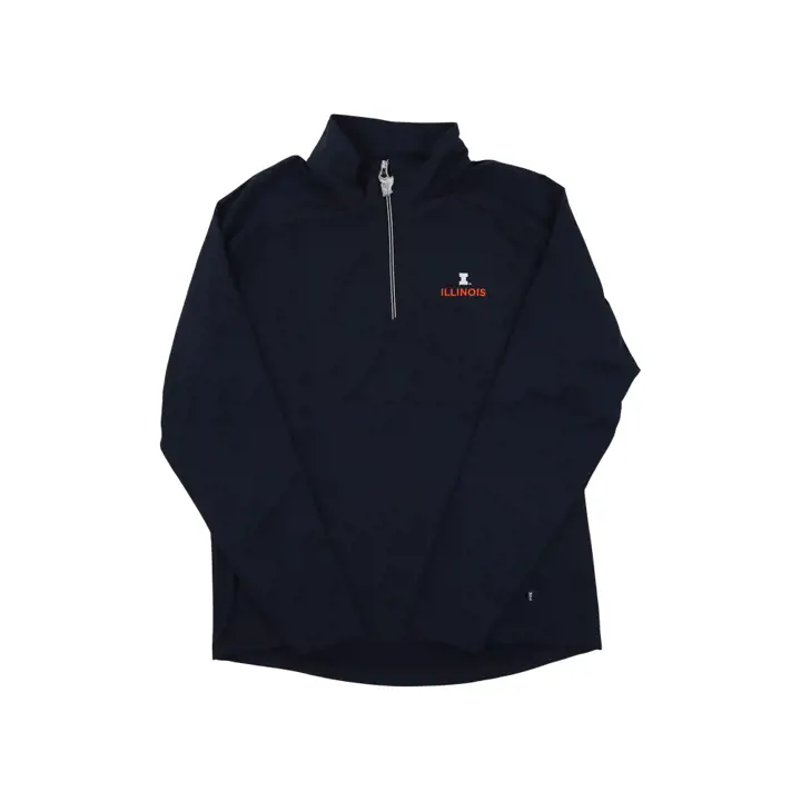 Polaire 1/4 zip Virtue Colorblock Illinois Fighting Illini NCAA BLEU MARINE