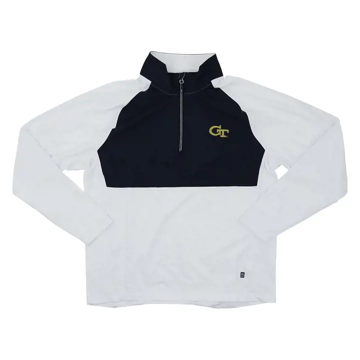 Georgia Tech Yellow Jackets NCAA Pull 1/4 Zip Colorblock Virtue