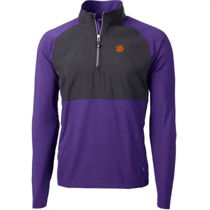 Veste 1/4 zip Virtue colorblock Clemson Tigers NCAA ORG