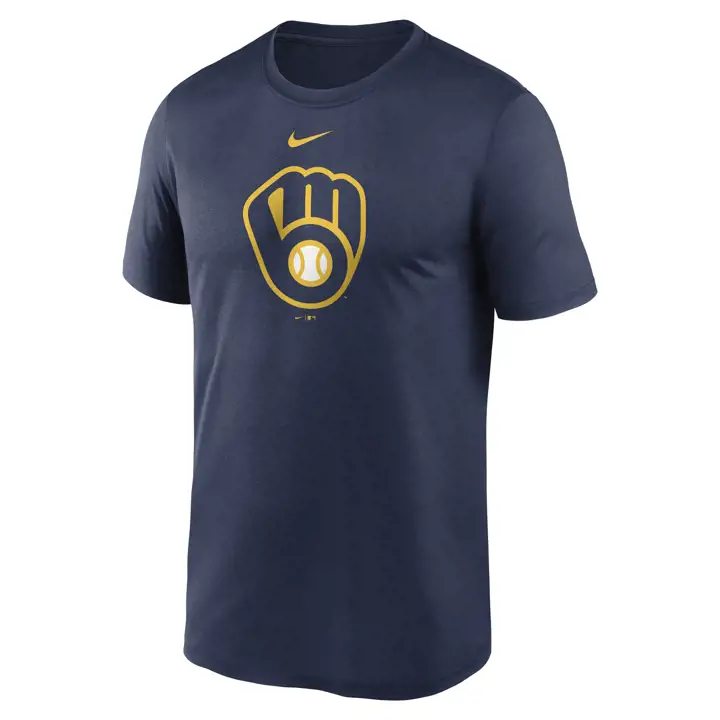 T-shirt à logo Milwaukee Brewers MLB Legend BLEU MARINE