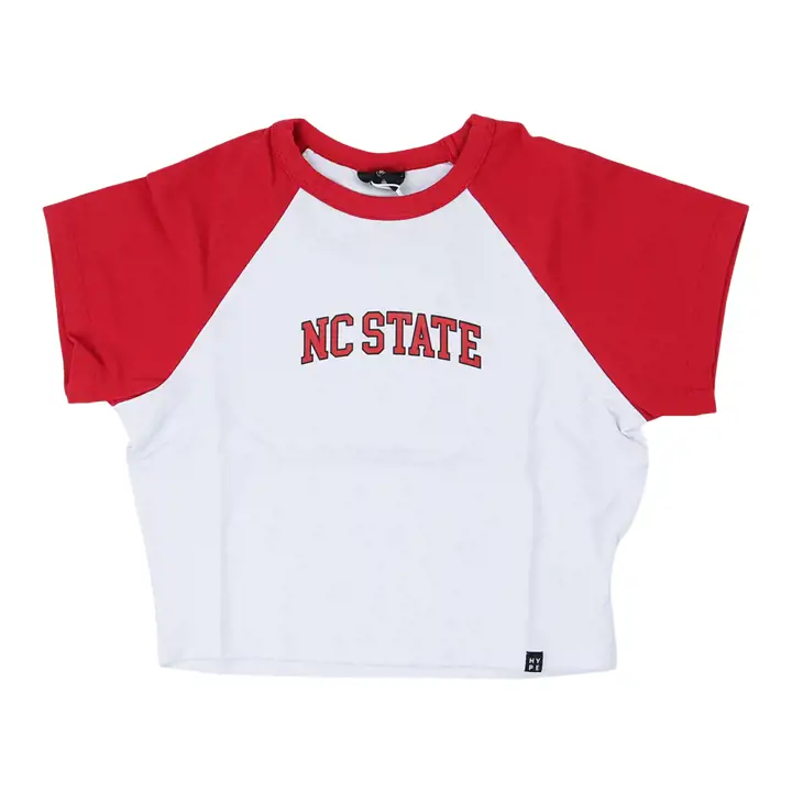 T-shirt « Homerun » N.C. State Wolfpack NCAA pour femme de Hype & Vice ROUGE