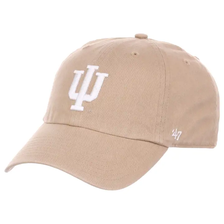 Casquette '47 Clean Up Indiana Hoosiers NCAA Kaki/Blanc