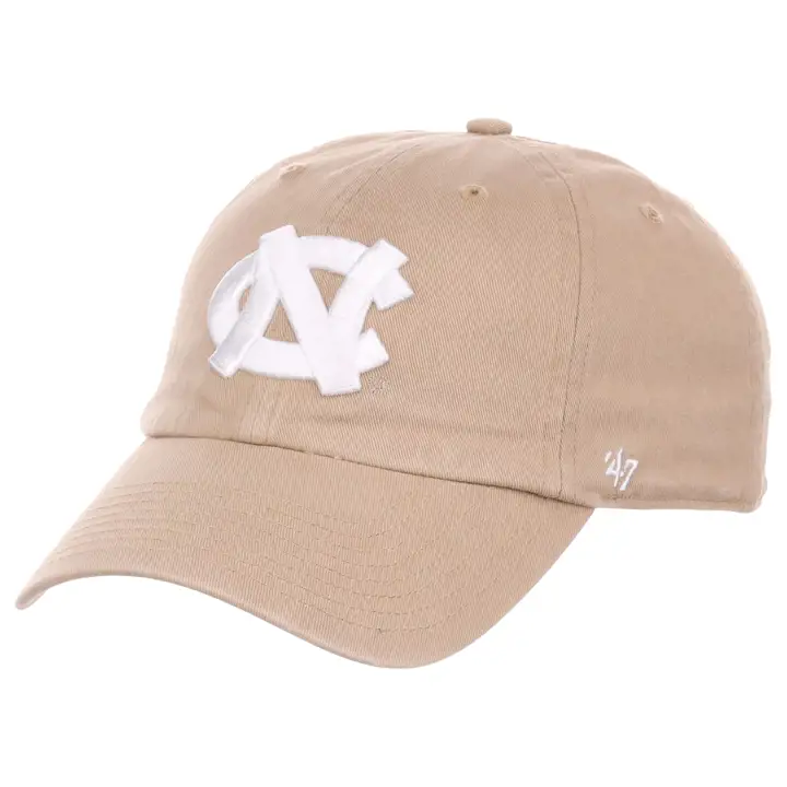 Casquette Carolina Tar Heels NCAA Kaki/Blanc '47 Clean Up