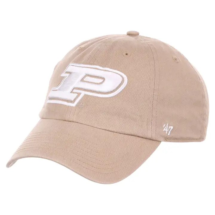 Purdue Boilermakers NCAA Kaki/Blanc Casquette '47 Clean Up