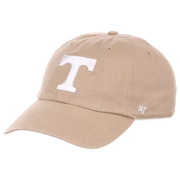 Tennessee Volunteers NCAA Casquette Souple Kaki/Blanc '47 Clean Up
