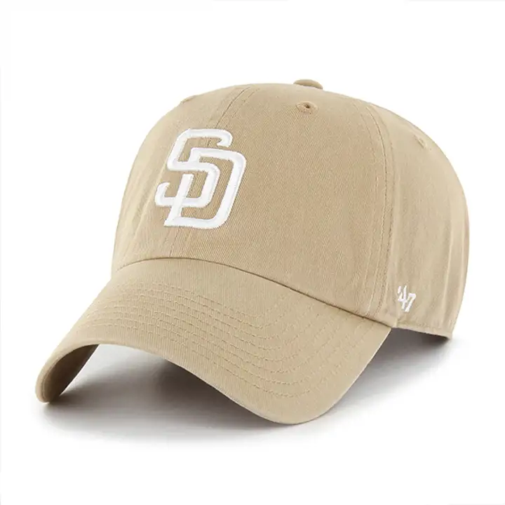 Casquette ajustable « Clean Up » San Diego Padres MLB khaki/blanc '47
