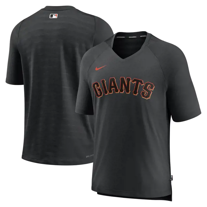 Haut de l'équipe d'entraînement des Giants de San Francisco MLB AC avant match Noir