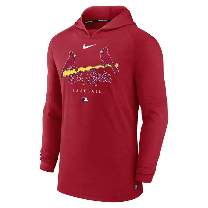 Haut à capuche MLB AC EW des Cardinals de St. Louis, rouge